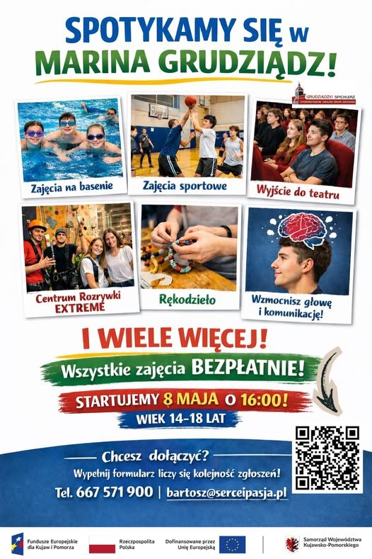 Ostatnie wolne miejsca w Klubie Młodzieżowym w Grudziądzu