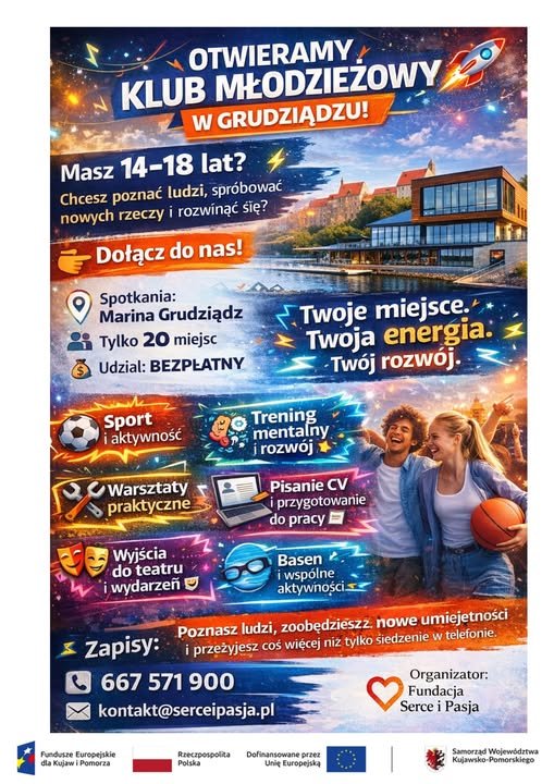 Otwieramy Klub Młodzieżowy w Grudziądzu