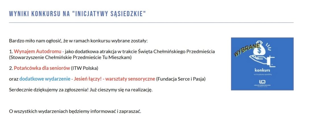 Zaczynamy! Pierwsze wydarzenie, Jesień łączy w Toruniu