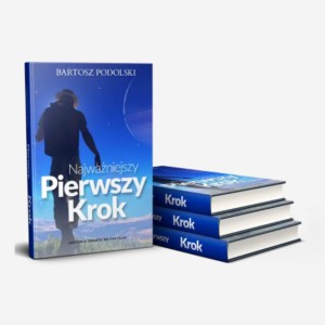 Okładka e-booka „Najważniejszy pierwszy krok”, prezent za zapis do newslettera